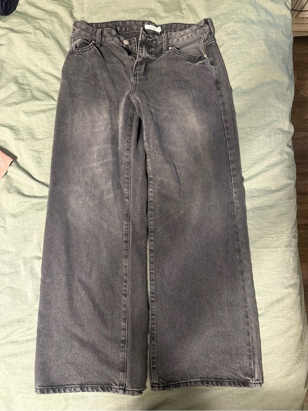 S.O.N.G. Black Washed Denim Jeans
